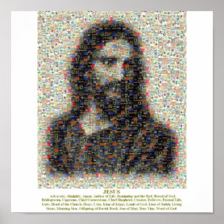 Poster Jesus Mosaic