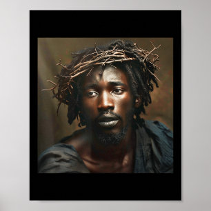 Poster Jésus Noir, Christianisme, Église, Christ, Jésus