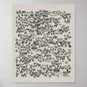 Poster Jésus nourrit les 5000 - Dieu fournit la Bible Wal