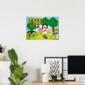 Poster Jésus pour Enfants Eglise et Creche (Bureau à domicile)