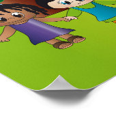 Poster Jésus pour Enfants Eglise et Creche (Coin)