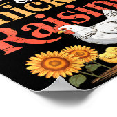 Poster Jesus Praising & Chicken Raising Funny Faith F (Coin)