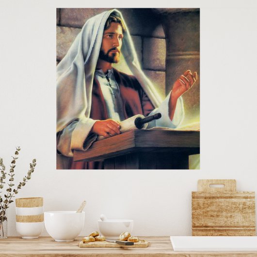 Poster Jésus prêche (Cuisine)