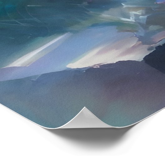 Poster Jésus Priant Dans Le Parc (Coin)