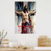 Poster Jésus prit les ongles (Cuisine)