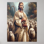 Poster Jésus protège son mouton bien-aimé (Devant)