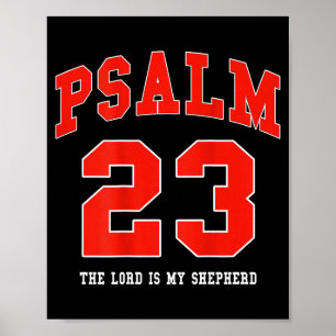 Poster Jésus Psaume 23 Le Seigneur Est Mon Berger Chrétie