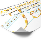 Poster Jésus, quel hymne d'ami cite avec un texte d'or (Coin)