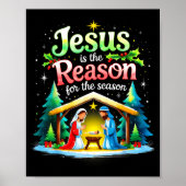 Poster Jesus Reason For The Season Nativity Christmas Des (Devant)
