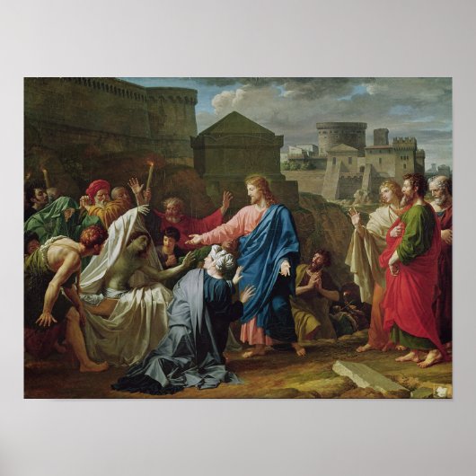 Poster Jésus ressuscitant le Fils de la veuve de Naim (Devant)