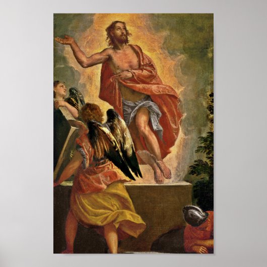 Poster Jésus ressuscité au-dessus de sa tombe (Devant)