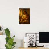 Poster Jésus rompant le pain (Bureau à domicile)