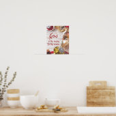 Poster Jésus rustique est la raison de Noël de saison (Cuisine)