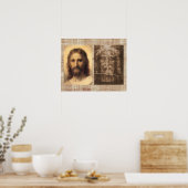 Poster Jésus Saint-visage et carré de Turin (Cuisine)