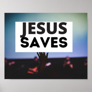 Poster Jésus sauve