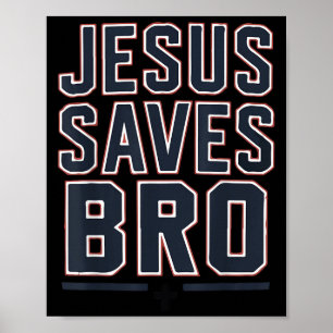 Poster Jésus sauve frère adolescent drôle chrétien adoles