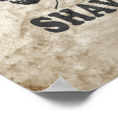 POSTER JESUS SHAVES (Coin)