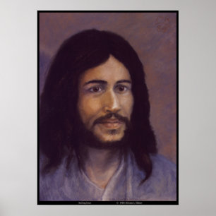 Poster Jésus souriant, image de Jésus juif