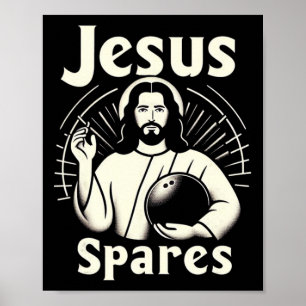 Poster Jesus Spares Mens Femmes Enfants Dix Épingles Bowl
