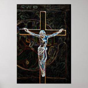 Poster Jésus sur la croix