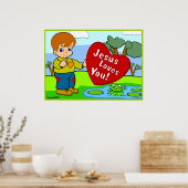 Poster Jésus T'Aime ! (Cuisine)