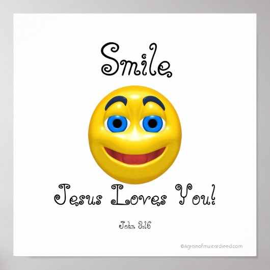 Poster Jésus t'aime (Devant)