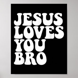 Poster Jésus t'aime Bro Église chrétienne Jésus aime Y