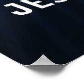 Poster Jésus t'aime | Croix religieuse (Coin)