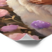 Poster Jésus tenant l'agneau perdu Art chrétien (Coin)