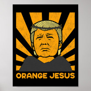Poster Jésus Trump fait à nouveau de l'Amérique un grand 