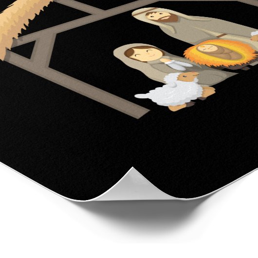 Poster Jésus Véritable histoire Noël Noël Noël Noël Noël (Coin)