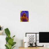 Poster Jésus Verre tendu AI Art généré (Bureau à domicile)