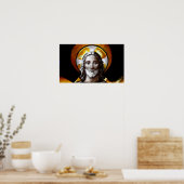 Poster Jésus (vitrail) /Poster (Cuisine)