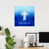 Poster JÉSUS VOUS AIME - Christian (Bureau à domicile)