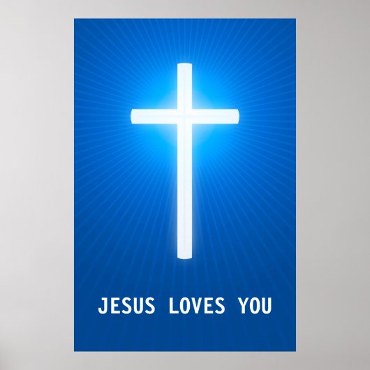 Poster JÉSUS VOUS AIME - Christian (Devant)