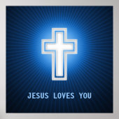 Poster JÉSUS VOUS AIME - Christian (Devant)