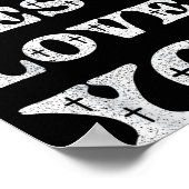 Poster Jésus Vous Aime Croix Chrétienne Foi (Coin)