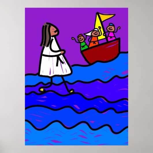 Poster Jesus Walks on Water (Devant)