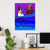 Poster Jesus Walks on Water (Bureau à domicile)