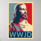 Poster Jésus WWJD (Devant)