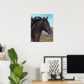 Poster Jet : Bande Stallion Du Bassin De Lavage De Sable (Bureau à domicile)