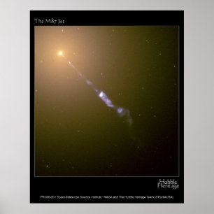 Poster Jet dans le télescope M87 Hubble Photo