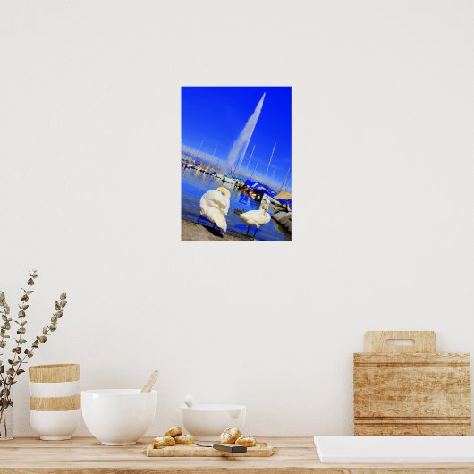 Poster Jet d'eau (Cuisine)