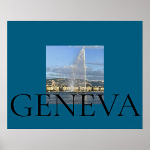 Poster Jet d'Eau à Genève