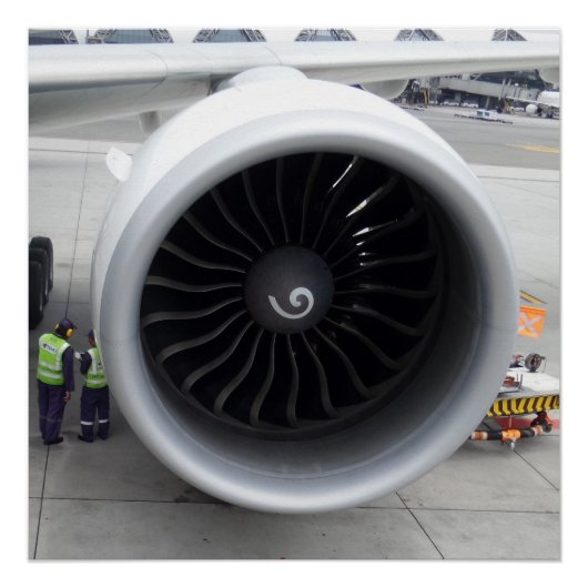 Poster Jet Engine 20 x 20 inch Perfect Poster (Voorkant)