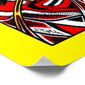 Poster Jet Latex™ contre Brawniac™ (Coin)