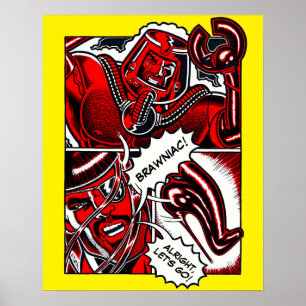 Poster Jet Latex™ contre Brawniac™