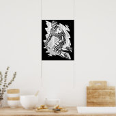 Poster Jet Latex™/vaisseau spatial (Cuisine)