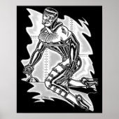 Poster Jet Latex™/vaisseau spatial (Devant)