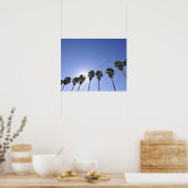 Poster Jet Stream Au-Dessus Des Palmiers (Cuisine)